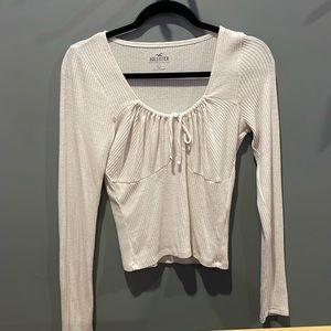 white long sleeve top, adorable and made for cute events!